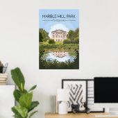 Marble Hill Park Twickenham Reiseplakat Poster (Heimbüro)