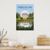 Marble Hill Park Twickenham Reiseplakat Poster (Küche)
