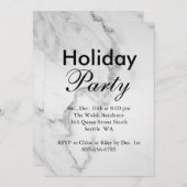 Marble Holiday Party Einladung (Vorne/Hinten)