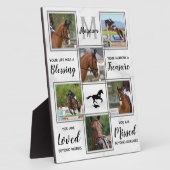 Marble Horse Memorial Foto Collage Fotoplatte (Seite)