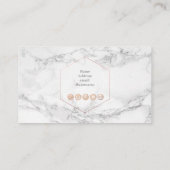 MARBLE IMITAT ROSE GOLD EYE LASHHI VISITENKARTE (Rückseite)
