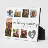 Marble in der Erinnerung an den Hund Fotoplatte (Seite)