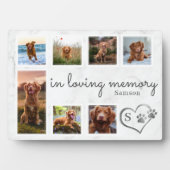 Marble in der Erinnerung an den Hund Fotoplatte (Vorderseite)