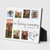 Marble in der Erinnerung an den Hund Fotoplatte (Seite)