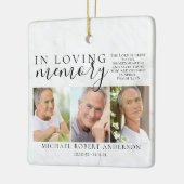 Marble in Love Memory Foto Memorial Tribute Keramikornament (Links)