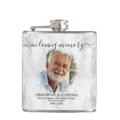 Marble in Love Memory Funeral Gedenktribut Flachmann (Vorderseite)