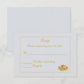 Marble Indian Hindu Wedding Einladung (Vorne/Hinten)