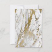 MARBLE INSPIRIERT WEISSGOLD SAVE THE DATE ANKÜNDIGUNG (Rückseite)