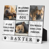 Marble Insta Foto Collage Memorial Pet Keepake Fotoplatte (Seite)