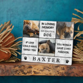 Marble Insta Foto Collage Memorial Pet Keepake Fotoplatte (Seite)