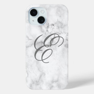 Marble iPhone Cover Handy Fall mit Initial