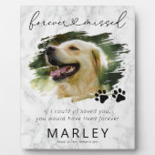 Marble Keepake Pet Memorial Foto Plaque Fotoplatte (Vorderseite)