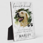 Marble Keepake Pet Memorial Foto Plaque Fotoplatte (Seite)
