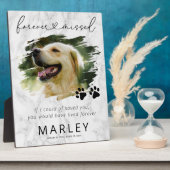 Marble Keepake Pet Memorial Foto Plaque Fotoplatte (Seite)