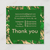 MARBLE KUSTOMIZBAR QUADRATISCHE VISITENKARTE (Rückseite)