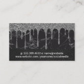 Marble Leather | Mixer | GLITZER TROPFEN ZUCKERGUS Visitenkarte (Rückseite)