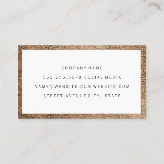 Marble Leather Visitenkarte (Rückseite)