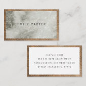 Marble Leather Visitenkarte (Vorne/Hinten)