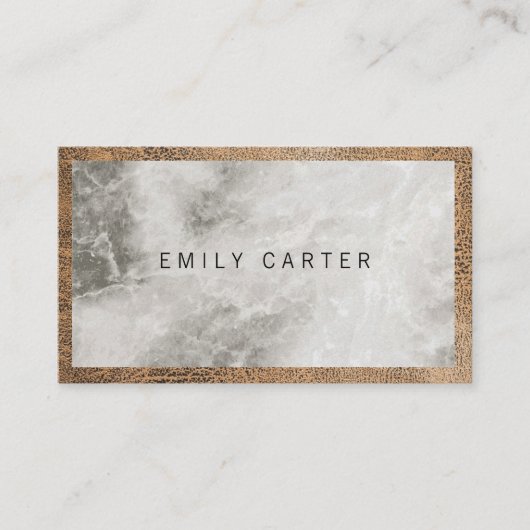 Marble Leather Visitenkarte (Vorderseite)