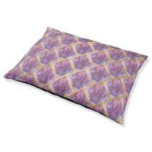 MARBLE LILA LILAC GOLD GRID PET BETT