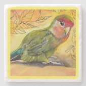 Marble Lovebird Untersetzer (Vorderseite)
