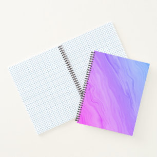 Marble Luxe - Blau und Lila Farbton Notizblock