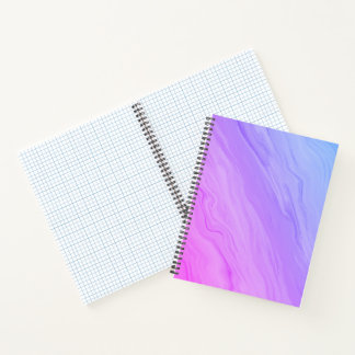 Marble Luxe - Blau und Lila Farbton Notizblock