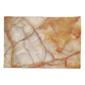 Marble Majestät: Glossy Elegance Kissenbezug (Rückseite)