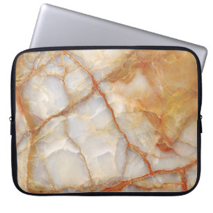 Marble Majestät: Glossy Elegance Laptopschutzhülle