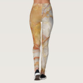 Marble Majestät: Glossy Elegance Leggings (Rückseite)