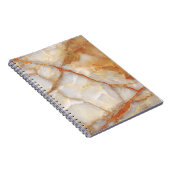 Marble Majestät: Glossy Elegance Notizblock (Rechte Seite)