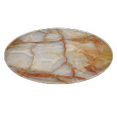 Marble Majestät: Glossy Elegance Schneidebrett (Ecke)