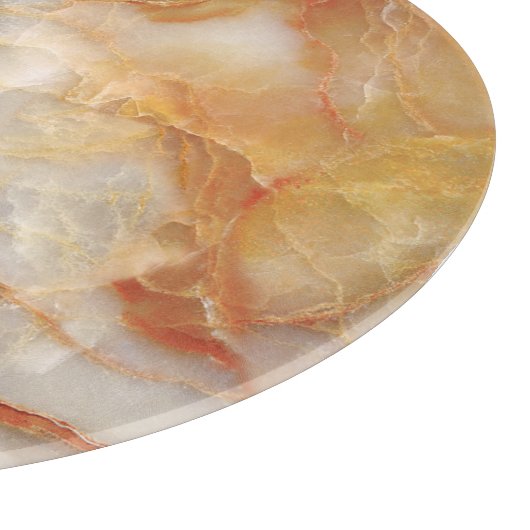 Marble Majestät: Glossy Elegance Schneidebrett (Ecke)