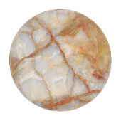 Marble Majestät: Glossy Elegance Schneidebrett (Vorderseite)