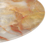 Marble Majestät: Glossy Elegance Schneidebrett (Ecke)