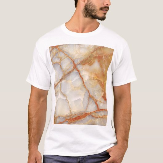 Marble Majestät: Glossy Elegance T-Shirt (Vorderseite)