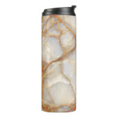 Marble Majestät: Glossy Elegance Thermosbecher (Nach links gedreht)