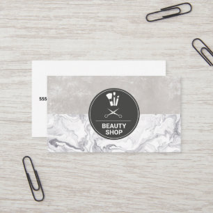 Marble Makeup Brushes Visitenkarte