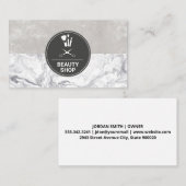 Marble Makeup Brushes Visitenkarte (Vorne/Hinten)