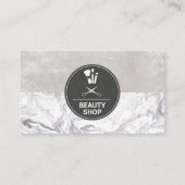 Marble Makeup Brushes Visitenkarte (Vorderseite)