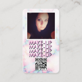 Marble Makeup Salon QR Code Foto Visitenkarte