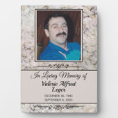 Marble Memorial Custom Keepsakes Fotoplatte (Vorderseite)