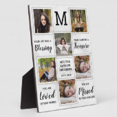 Marble Memorial Keepake Einzigartiges Foto Collage Fotoplatte (Seite)