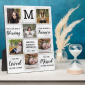 Marble Memorial Keepake Einzigartiges Foto Collage Fotoplatte (Seite)