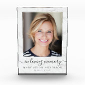 Marble-Memorial zum Foto von Erinnerungen (Vorderseite)