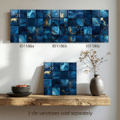 Marble Mix 4x4 Quadrate Blau ID1186a Fliese