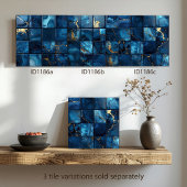 Marble Mix 4x4 Quadrate Blau ID1186c Fliese