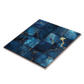 Marble Mix 4x4 Quadrate Blau ID1186c Fliese (Seite)
