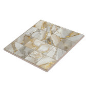 Marble Mix 4x4 Quadrate Elfenbein ID1186a Fliese (Seite)