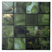 Marble Mix 4x4 Quadrate Olivgrün ID1186a Fliese (Vorderseite)